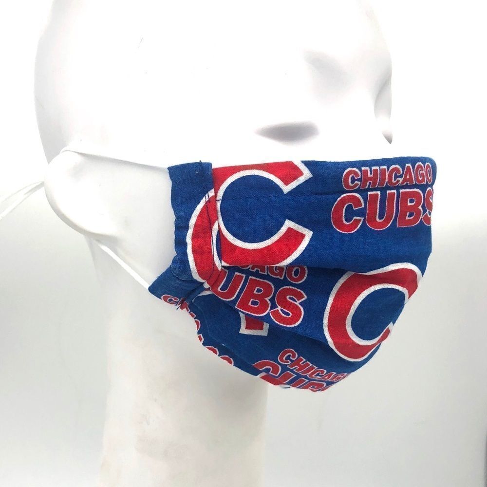 Chicago Cubs Face Mask 100% Cotton - Picture 2 of 4